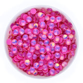 Mocha Opal Dk Rose Glass Flat Back Rhinestones WholesaleRhinestone